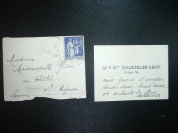 LETTRE MIGNONNETTE TP PAIX 65c OBL.17-1-38 AIRE S/LA LYS PAS DE CALAIS (62) CONGRES MARIAL NATIONAL 1938 + TUBERCULOSE - Lettere