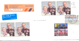 2001. Great Britain, The Letter Sent By Recommande Post To Moldova - Covers & Documents