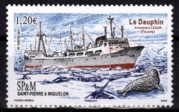 St Pierre Et Miquelon 2017 - Bateau De Pêche, Le Dauphin - 1val Neufs // Mnh - Neufs