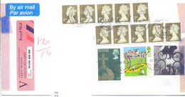 2000. Great Britain, The Letter Sent By V-valuable Post To Moldova - Brieven En Documenten