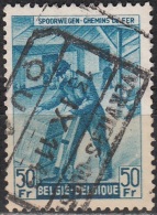 Belgique 1945 Michel Colis Postaux 276 Cote (2008) 0.80 € Cheminot Cachet Rond - Oblitérés
