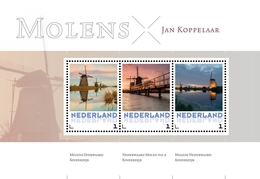 Nederland  2015  Molen  3 Muhle  Windmill  Sheetlet   Postfris/mnh/neuf - Ungebraucht