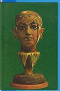 MUSEUM CAIRO BUST OF TUTANKHAMEN MOUNTED ON A LOTUS FLOWER EGYPT POSTCARD UNUSED - Museums