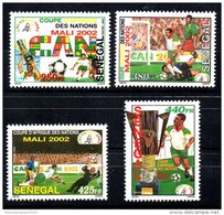 Sénégal 2002 Mali Coupe D´Afrique Des Nations Africa Cup CAN Fussball Football Soccer 4 Val. RARE MNH - Sénégal (1960-...)