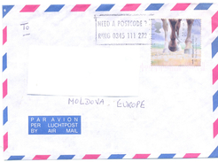 2000. Great Britain, The Letter Sent By Air-mail Post To Moldova - Briefe U. Dokumente
