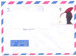 2001. Great Britain, The Letter Sent By Air-mail Post To Moldova - Brieven En Documenten