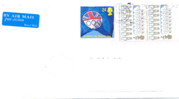 2001. Great Britain, The Letter Sent By Air-mail Post To Moldova - Storia Postale