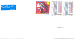 2001. Great Britain, The Letter Sent By Air-mail Post To Moldova - Brieven En Documenten