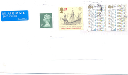 2001. Great Britain, The Letter Sent By Air-mail Post To Moldova - Briefe U. Dokumente