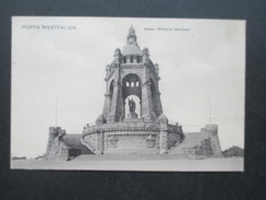 AK 1913 Porta Westfalica. Kaiser Wilhelm Denkmal. 19870 Louis Glaser, Leipzig. - Porta Westfalica