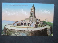 AK 1914 Kaiser Wilhelm Denkmal A. D. Kyffhäuser. Amtl. Verkaufsstelle D. Kyffhäuser Bundes D. Deutschen Kriegerverbandes - Kyffhäuser