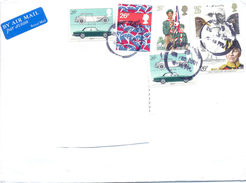 2001. Great Britain, The Letter Sent By Air-mail Post To Moldova - Lettres & Documents