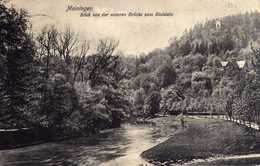 AK Meiningen -Blick V. D. Unteren Brücke Zum Bielstein  -selten !!! - Meiningen