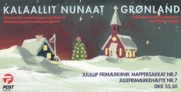 Greenland Booklet 2002 Christmas - Man, Families With Gifts, Tree On Sled - Booklets