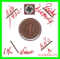 GERMANY  -   MONEDA  DE  1- REICHSPFENNIG  AÑO 1930 A   Bronze - 1 Rentenpfennig & 1 Reichspfennig