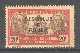 Wallis & Futuna 1930, Overprinted ,20 Fr ,Scott # 84,VF MNH**OG (K-8) - Neufs