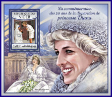 NIGER 2017 ** Mother Teresa Mutter Teresa Mere Teresa Princess Diana S/S - IMPERFORATED - DH1712 - Mère Teresa