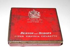 Old Box For Cigarettes, Benson And Hedges, Super Virginia - Boites à Tabac Vides