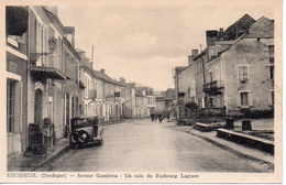 24.....DORDOGNE....EXCIDEUIL....AVENUE GAMBETTA....FAUBOURG LAGRAVE..VOITURE..AUTOMOBILE - Andere & Zonder Classificatie