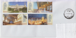 ROMANIA 2017 : CULTURE PALACE On Cover Circulated In Romania - Registered Shipping! Envoi Enregistre ! - Usado