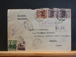 67/953  REGISTRED LETTER  EGYPT TO KENYA  1955 - Lettres & Documents