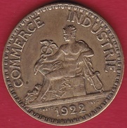 France 2 Francs Chambre De Commerce - 1922 - Autres & Non Classés