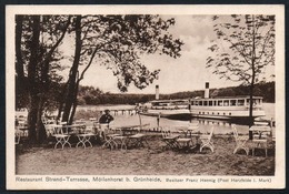 A1925 - Alte Ansichtskarte - Möllenhorst Bei Grünheide Herzfeld - Gaststätte Restaurant - Dampfer - Gel 1929 - Grünheide