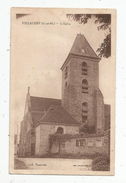 Cp , 77 , VILLECERF , L'église , Voyagée 1934 - Andere & Zonder Classificatie