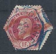 TG N°6, 1f Rge Octogone Bleu ANDENNE - Timbres Télégraphes [TG]