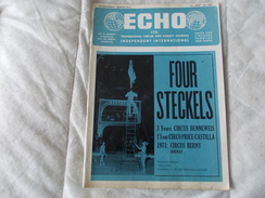 ECHO LTD Professional Circus And Variety Journal Independent International N° 349 March 1971 - Amusement
