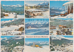 SUISSE,HELVETIA,SWISS,SWITZERLAND,SCHWEIZ,SVIZZERA ,VALAIS,CRANS MONTANA,1964,PHOTO MONTAGE - Crans-Montana