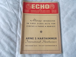 ECHO LTD Professional Circus And Variety Journal Independent International N° 341 July 1970 - Unterhaltung