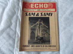 ECHO LTD Professional Circus And Variety Journal Independent International N° 335 January 1970 - Unterhaltung