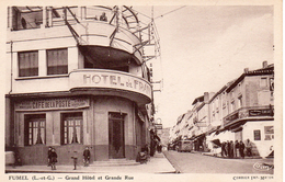 47....LOT ET GARONNE....FUMEL....GRAND HOTEL ET GRANDE RUE - Fumel