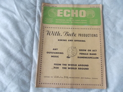 ECHO LTD Professional Circus And Variety Journal Independent International N° 318 August 1968 - Amusement