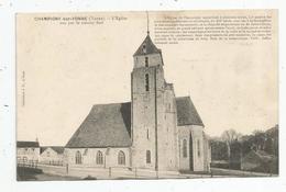 Cp , 89 , CHAMPIGNY SUR YONNE , L'église , écrite 1918 - Champigny