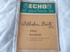 ECHO LTD Professional Circus And Variety Journal Independent International N° 283 September 1965 - Unterhaltung