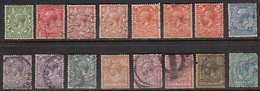 Great Britain 1912-13 Cancelled, Sc# 159-167,169-171 (incl 161a,162a,162b,164a,167a) (16 Values) - Gebruikt