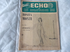 ECHO LTD Professional Circus And Variety Journal Independent International N° 281 July 1965 - Unterhaltung