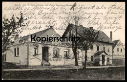 ALTE POSTKARTE GRUSS VOM SCHÜTZENHAUS MIT CAFÉ HERTWIG RUSSDORF LIMBACH OBERFROHNA Ansichtskarte Postcard Cpa - Limbach-Oberfrohna