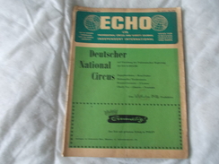 ECHO LTD Professional Circus And Variety Journal Independent International N° 278 April 1965 - Divertissement