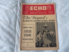 ECHO LTD Professional Circus And Variety Journal Independent International N° 265 March 1964 - Amusement