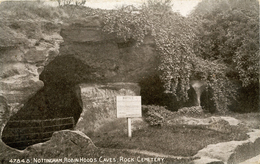 NOTTS - NOTTINGHAM - ROBIN HOOD'S CAVES, ROCK CEMETERY Nt233 - Nottingham