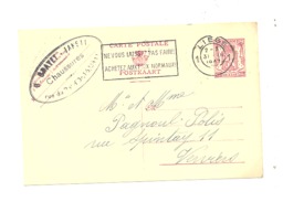 Carte Pré Timbrée- Entier Postal - Cachet De La Maison GRAYET De LIEGE - Chaussures  1947  (rl) - Briefumschläge