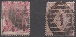 Great Britain 1862 Cancelled,  Wmk 23/24, See Notes, Sc# 37,39; SG 76, 85 - Usados