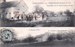 (86) Crime D' Usseau Près Chatellerault Mai 1905 - Poste établi Chez Robin - Maison De Roy - 2 SCANS - Chatellerault