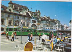 SUISSE,HELVETIA, SCHWEIZ,SWISS,SWITZERLAND ,BASEL,BALE,TRAMWAY,CAFE,BARFUSSERPLATZ - Basel