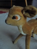 Ancien - Petit Faon "Bambi" En Peluche Années 50 Allemagne - Peluche