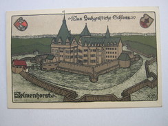 DELMENHORST , Steindruckkarte    , Schöne Karte   ,verschickt  ,   2  Scans - Delmenhorst