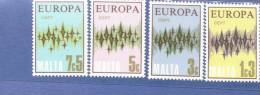 CEPT Sterne Malta 450 - 453 ** Postfrisch MNH - 1972